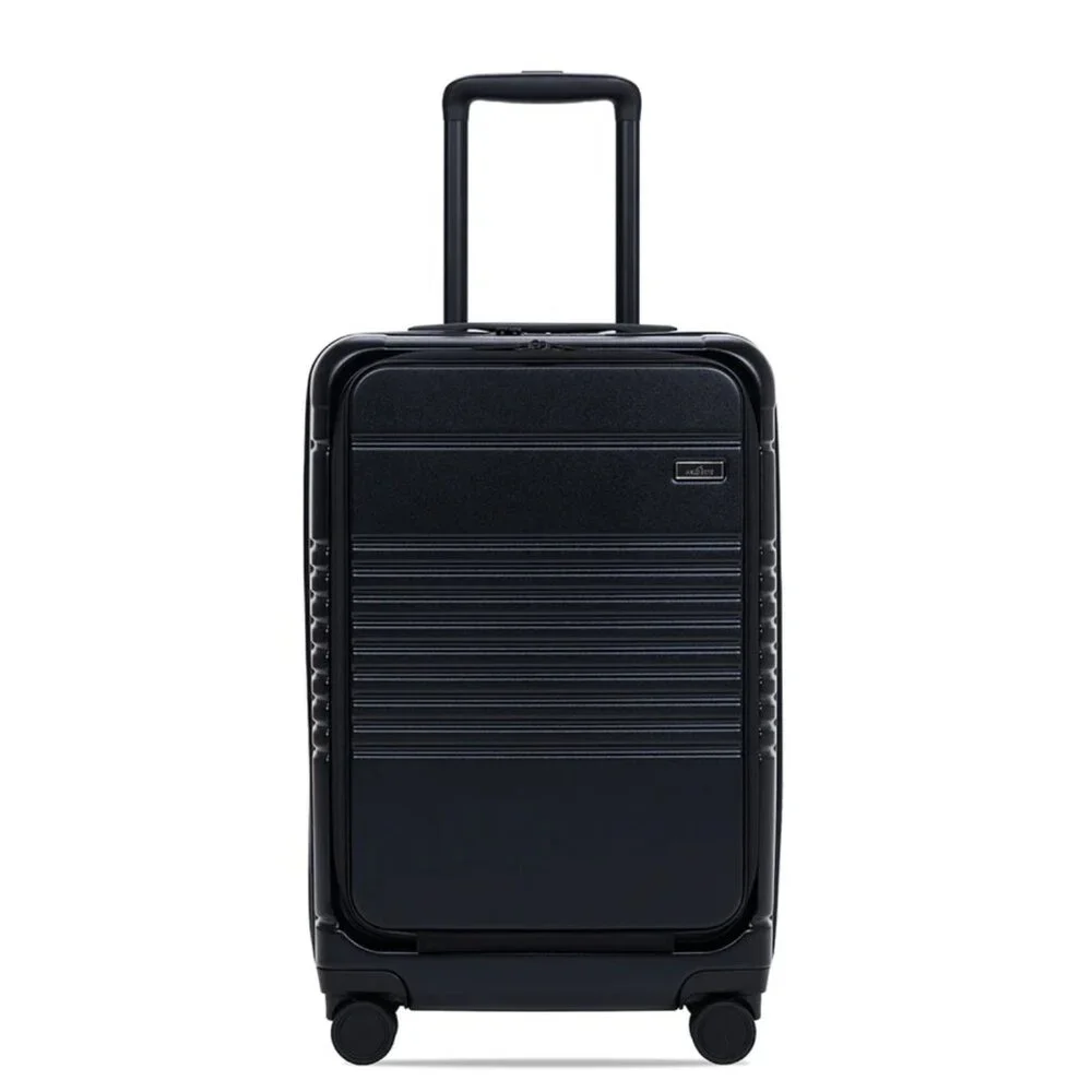 NIB NWT Arlo Skye The Expandable Carry-On Max - Front Pocket, Black